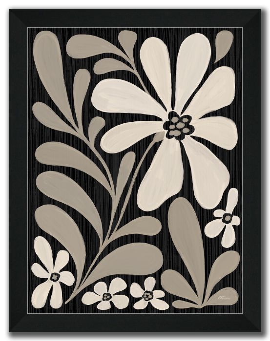 Cream Modern Floral I