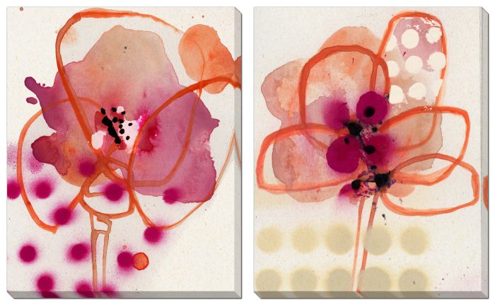 Pink Petunia Set of 2
