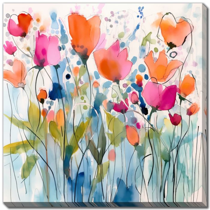Rustic Red Floral I
