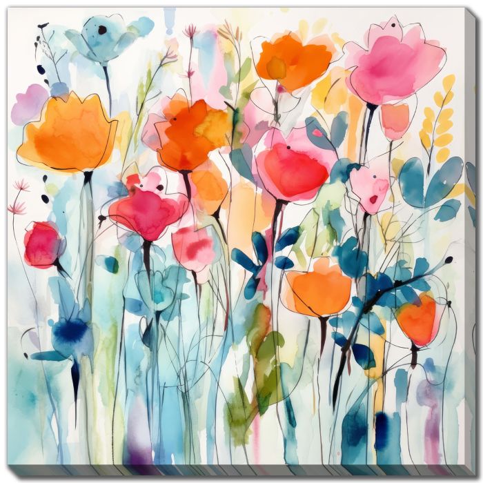 Rustic Red Floral II