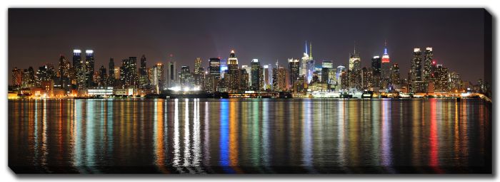 New York At Night Reflections