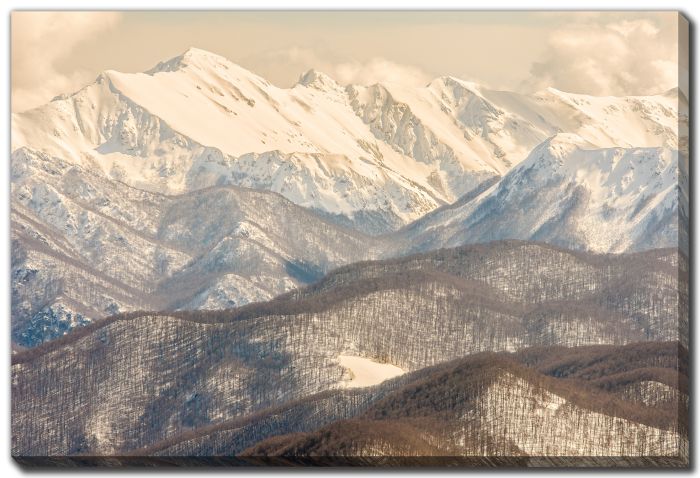 Snowy Mountains In Italy
