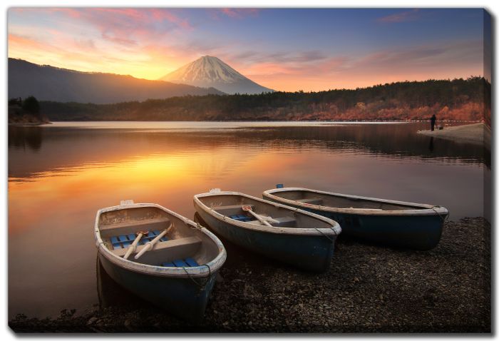 Sunrise At Lake Saiko
