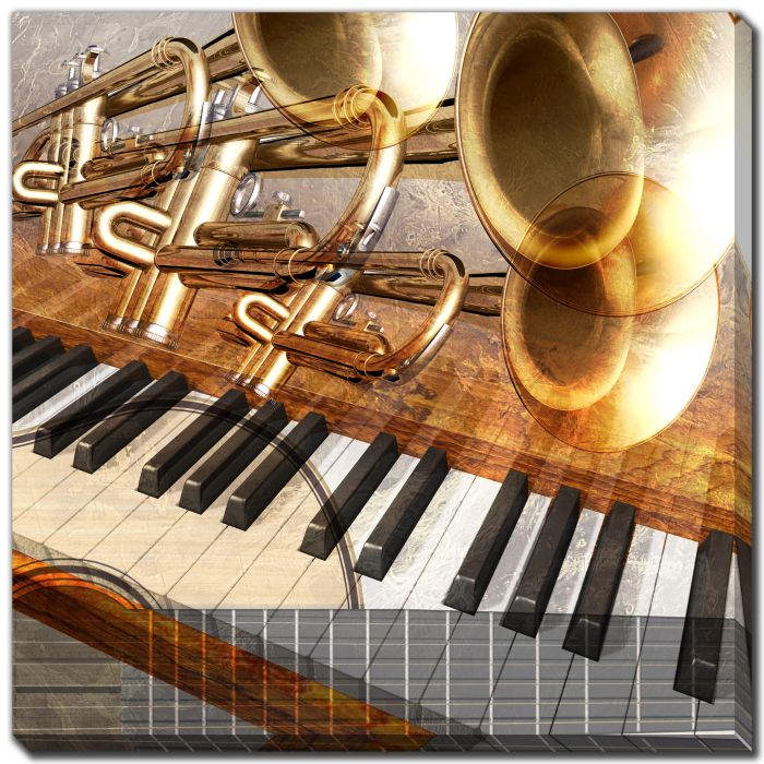 Guitar Trumpet And Piano