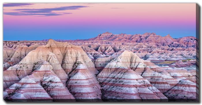 Sunset At Badlands National Park