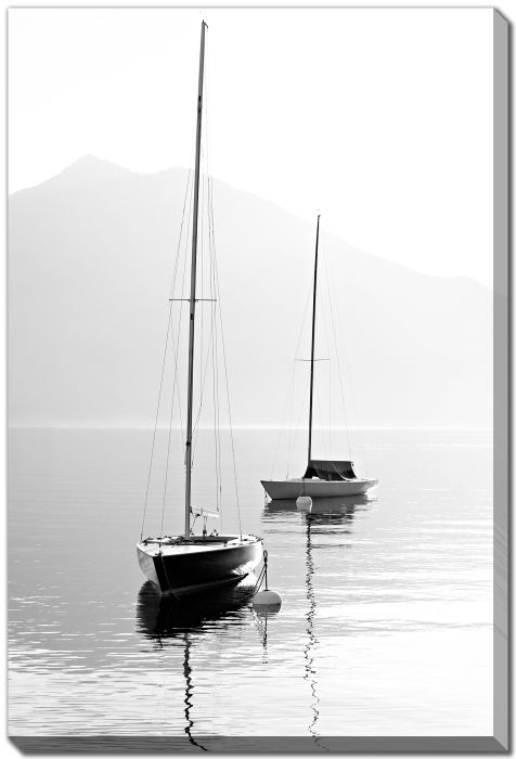 Sailboats Resting on Calm Waters
