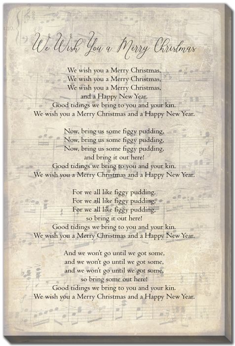 We Wish You A Merry Christmas