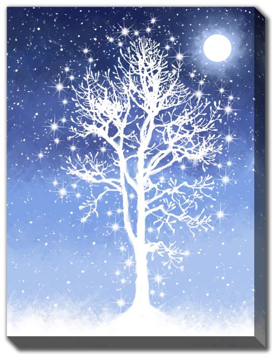Luminous White Tree