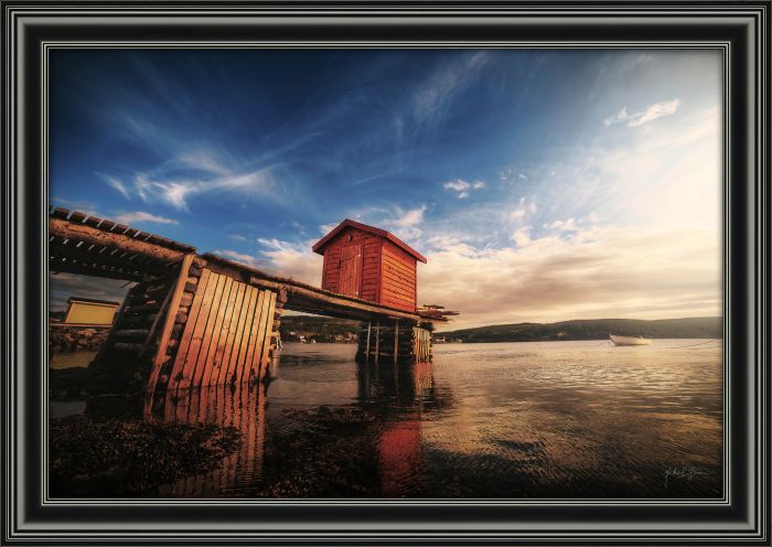 Wharf Wooden Stage Golden Sun