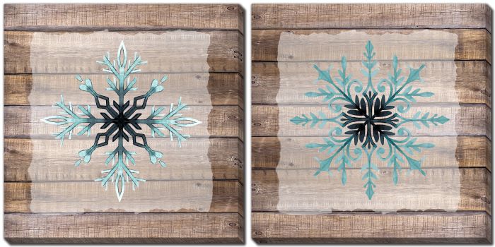 Snowflake Woods Set Of 2