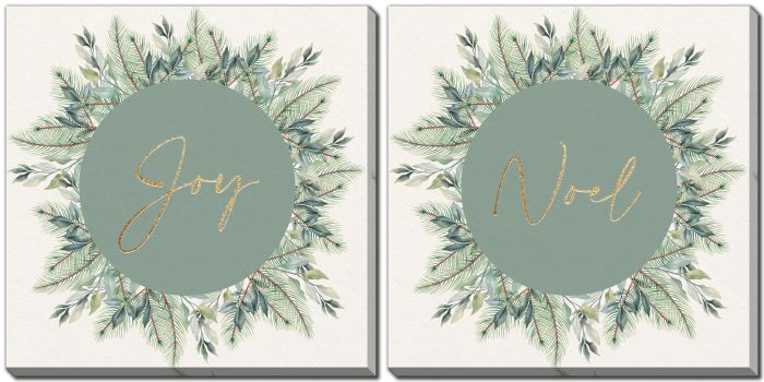 Christmas Greens Set Of 2