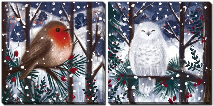 Snowy Companions Set Of 2