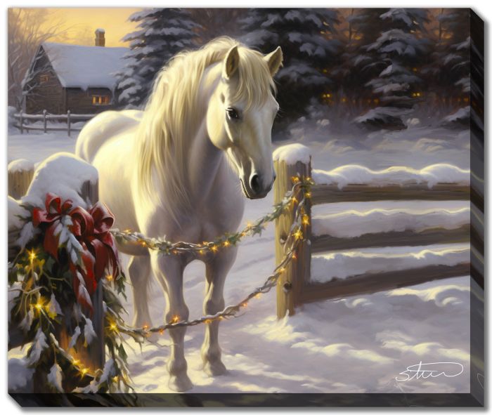 Elegant White Horse