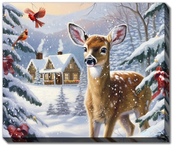 Fawn Snowy Holiday